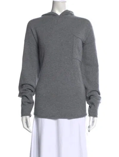 Pre-owned Guest In Residence Cashmere Crew Neck Sweater In Gray