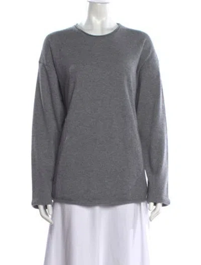 Pre-owned Guest In Residence Cashmere Crew Neck Sweater In Grey