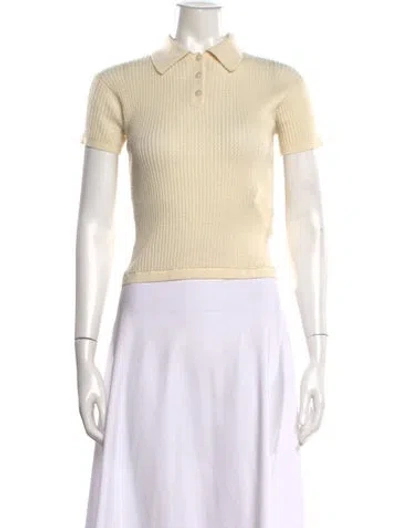 Pre-owned Guest In Residence Cashmere Crew Neck Sweater In Neutrals