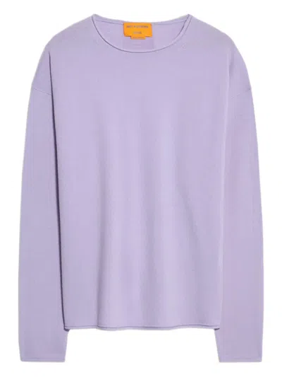 Guest In Residence Cashmere Crew Neck Sweater In Purple