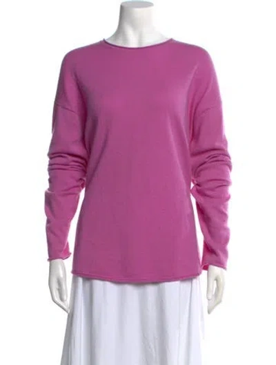 Pre-owned Guest In Residence Cashmere Crew Neck Sweater In Purple