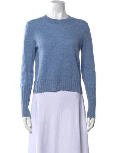 Pre-owned Guest In Residence Cashmere Crew Neck Sweater W/ Tags In Blue
