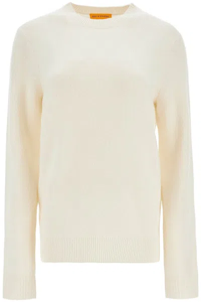 Guest In Residence Cashmere Crewneck Pullover In White