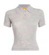 GUEST IN RESIDENCE CASHMERE CROPPED POLO SHIRT