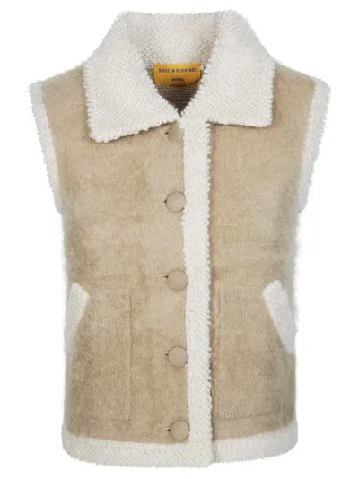 Guest In Residence Cashmere Grizzly Wrangler Vest In Neutral