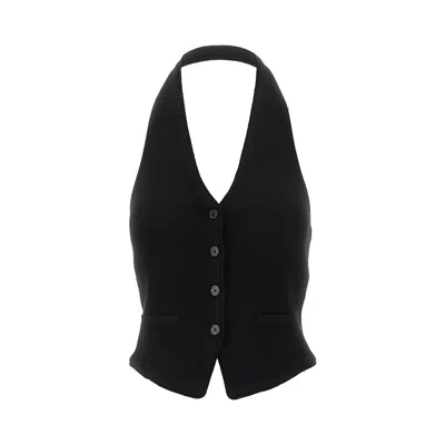 Guest In Residence Cashmere Halterneck Vest