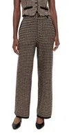 Guest In Residence Houndstooth Knit Trousers