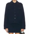 Guest In Residence Cashmere Jean Jacket In Midnight In Blue