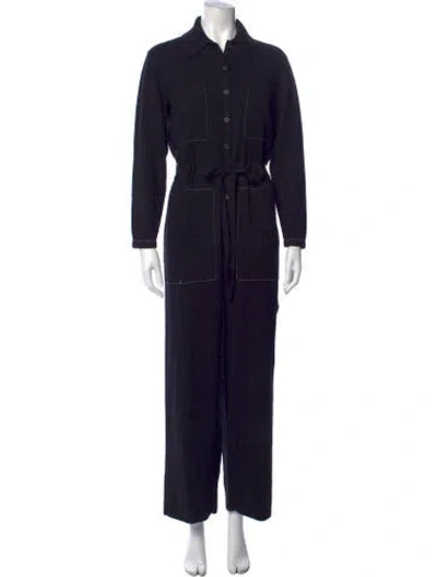Pre-owned Guest In Residence Cashmere Jumpsuit In Blue