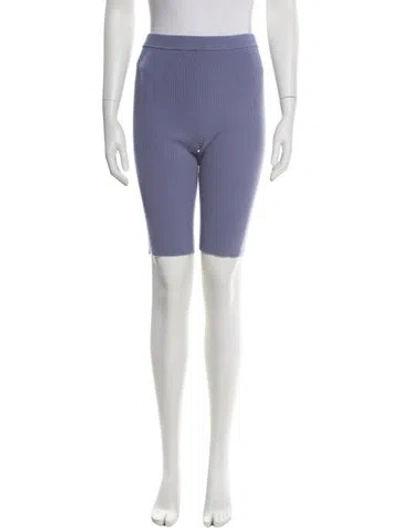Pre-owned Guest In Residence Cashmere Knee-length Shorts In Purple
