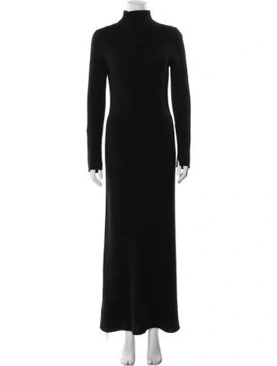 Pre-owned Guest In Residence Cashmere Long Dress In Black