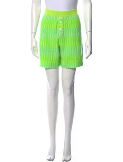Pre-owned Guest In Residence Cashmere Mini Shorts In Green