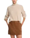 Guest In Residence Cashmere Mock Neck Sweater In Neutral