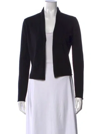 Pre-owned Guest In Residence Cashmere Open Front Sweater In Black