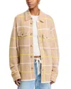 Guest In Residence Dylan Plaid Cashmere Shirt In Almond Combo In Almond Combo