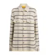 Guest In Residence Cashmere Plaid Work Shirt In White