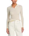 Guest In Residence Cashmere Polo Neck Sweater In Cream