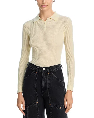 Guest In Residence Cashmere Polo Neck Sweater In Neutral