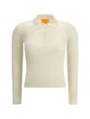 Guest In Residence Cashmere Polo Sweater In Cream