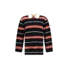 Guest In Residence Rugby Striped Cashmere Polo Shirt