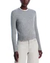 Guest In Residence Cashmere Shrunken Crewneck Sweater In Gray