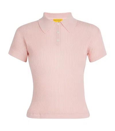 Guest In Residence Cashmere Shrunken Polo Shirt