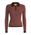 Guest In Residence Cashmere Shrunken Polo Shirt In Red