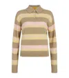 Guest In Residence Cashmere Stripe Polo Sweater In Multi