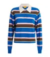 Guest In Residence Cropped Stripe Rugby Sweater In Multi