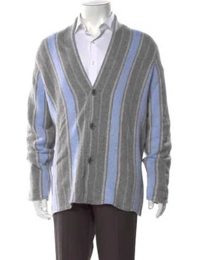 Pre-owned Guest In Residence Cashmere Striped Cardigan In Multi