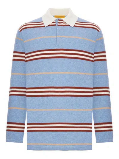 GUEST IN RESIDENCE GUEST IN RESIDENCE CASHMERE STRIPED POLO SHIRT