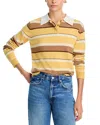 Guest In Residence Cashmere Striped Rugby Sweater In Multi