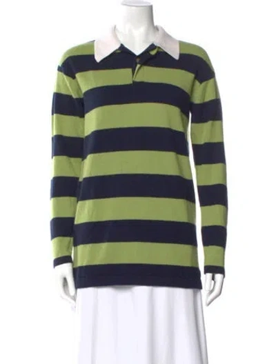 Pre-owned Guest In Residence Cashmere Striped Sweater In Multi