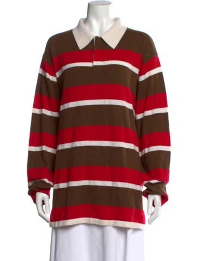 Pre-owned Guest In Residence Cashmere Striped Sweater In Multicolor