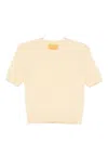 Guest In Residence Cashmere Sweater Tee In Neutral