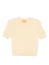 Guest In Residence Cashmere Sweater Tee In Neutral