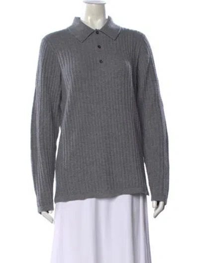 Pre-owned Guest In Residence Cashmere Sweater In Gray