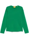 Guest In Residence Green True Rib Sweater In Green
