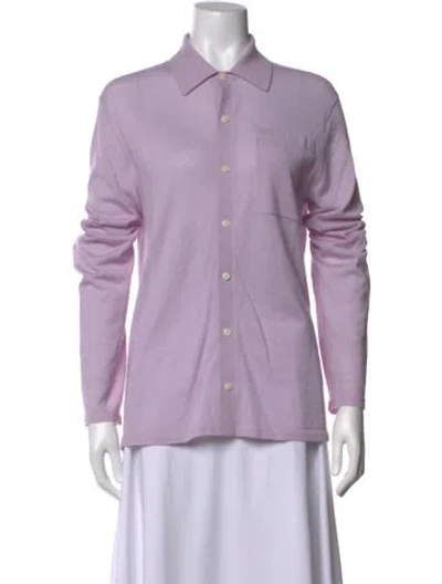 Pre-owned Guest In Residence Cashmere Sweater In Purple