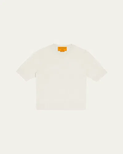 Guest In Residence Cashmere Sweater Tee In Natural