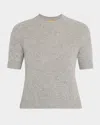 Guest In Residence Cashmere Sweater Tee In Natural