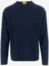 Guest In Residence Cashmere Sweater With Turn-up Cuffs In Blue