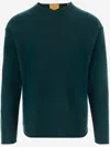 Guest In Residence Cashmere Sweater With Turn-up Cuffs In Green