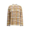 Guest In Residence Plaid Work Shirt And Blouse Yellow In Multi