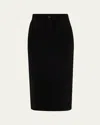 Guest In Residence Cashmere Tailored Skirt In Black