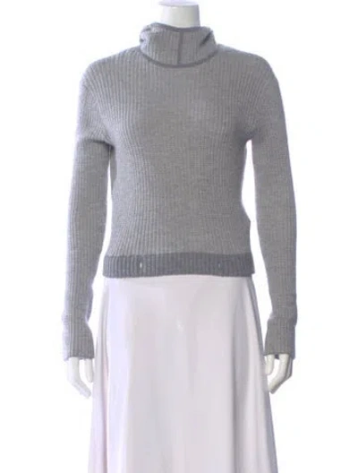 Pre-owned Guest In Residence Cashmere Turtleneck Sweater In Gray