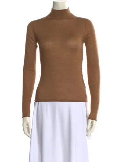 Pre-owned Guest In Residence Cashmere Turtleneck Sweater In Neutral
