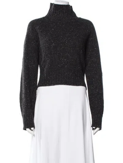 Pre-owned Guest In Residence Cashmere Tweed Pattern Sweater In Black