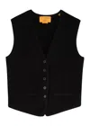Guest In Residence Cashmere Vest In Black
