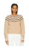 Guest In Residence Womens  Chalet Knitted Wool And Cashmere Jumper In Tan